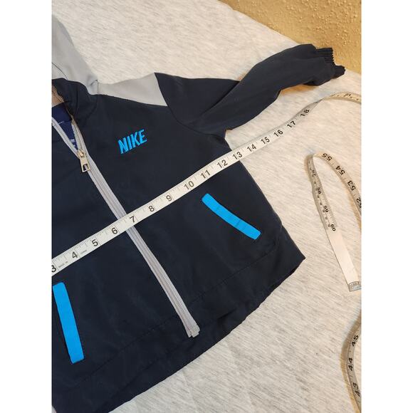 Nike Full-zip Boys Toddler Windbreaker Spring Jacket Blue And Gray Size 24M - Picture 5 of 6